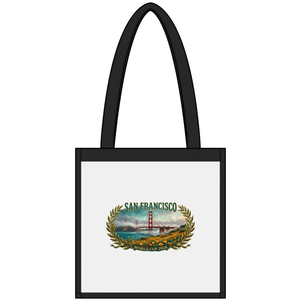San Francisco Golden Gate Bridge| Cityscape Beach Floral – Approved Stadium Bag