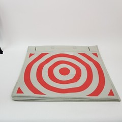 Target Brand Reusable Shopping Tote Bag Lot 5 Grocery Reduce Reuse Recycle 15×17