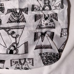 Ikea Karismatisk Black/White Foldable Shopping Bag Stocking Filler