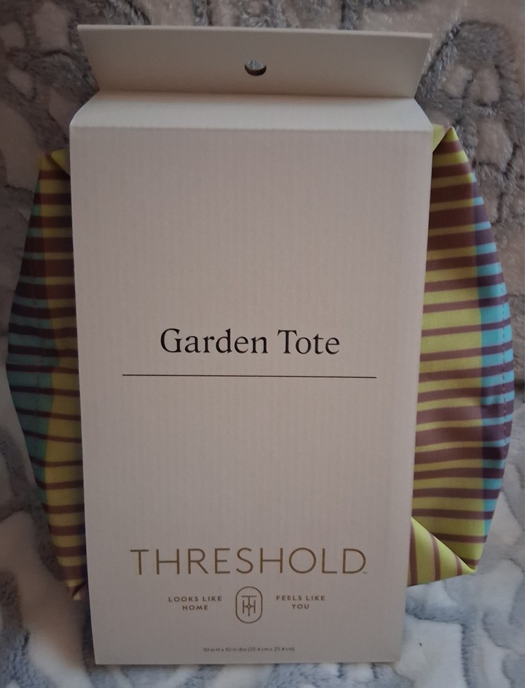 Threshold Garden Tote, 10×10″, Washable, Waterproof Resistant, New