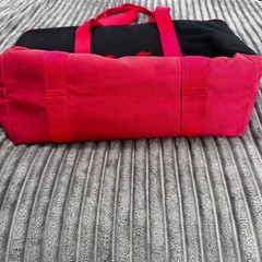 Trader Joe’s Large Reusable Insulated Grocery Cooler Tote Bag Black Red Freezer