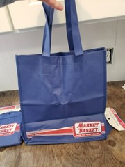 2 Demoulas Market Basket Foldaway Reusable Shopping Bags-New!