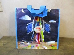 One School Teacher Heavy Duty Reusable Tote Shopping Bag Large 16″ X 16″ X 9″