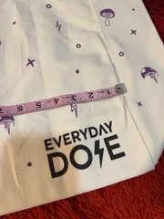 Everyday Dose Cotton Canvas Bag Reusable Mushroom Oversized 20″x 13″ Tote