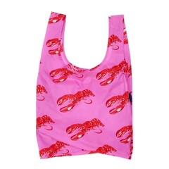 NEW! Baggu STANDARD BAG in “Pink Lobster” — Washable Recyc. Nylon SOLD OUT/RARE!