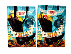 Trader Joe’s TEXAS Regional Reusable Shopping Tote Bag Lot of 2 NWT