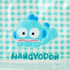 Sanrio Clear Pouch Hangyodon Transparent PVC and Steel Zipper Closure Suitable