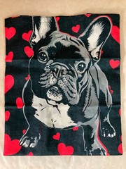 2 Funny Shopping Bags French Bulldog 37X42Cm Multicolored French Bully