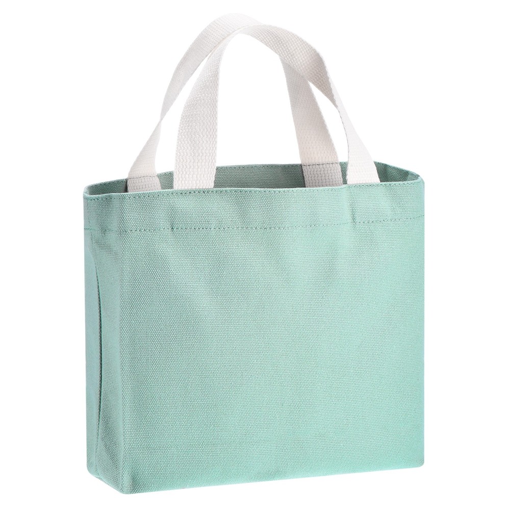 Women’s Small Canvas Bag, 11 x 2 x 7″, Canvas Bags, Light Green for