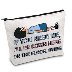 Cartoon Quote Gift Tina Belcher Makeup Bag TV Show One Size, white