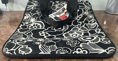 reisenthel Large Expandable ‘Shopper e3’ Tote Bag Black & White Floral, NWT
