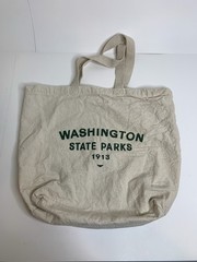Washington State Parks 1913 Tote Bag Cotton Canvas Natural Tan
