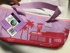 Pink/Purple Trader Joe’s NEW AUTHENTIC SMALL INSULATED COOLER LUNCH TOTE BAG(R12