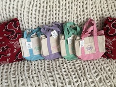 Trader Joe’s Mini Pastel Canvas Tote Bags sold individually no 4 pack