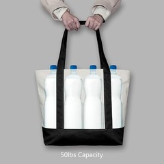 1 | 3 | 6 | 30 Pack Canvas Tote Bag with an External Pocket, Reusable Grocery…