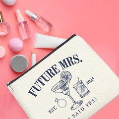 Wedding Bridal Shower Gifts for Bride to Be 2025 Future Mrs Makeup Bag B