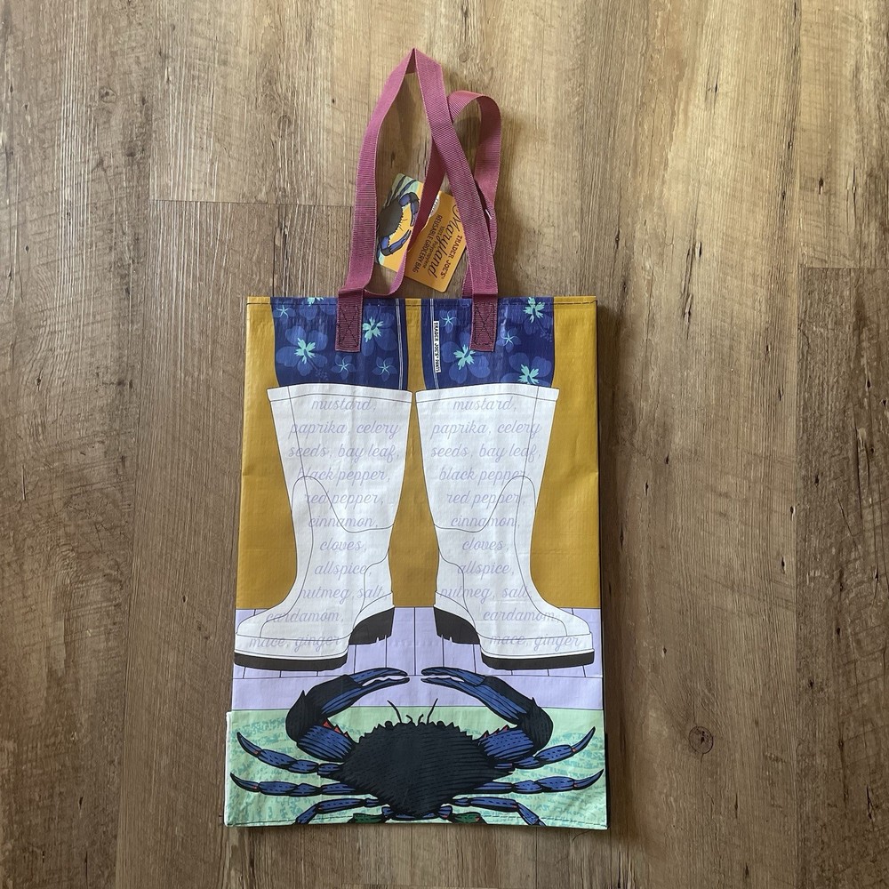 NWT New Trader Joe’s Maryland MD Tote Bag Reusable Shopper Horse Crab Oriole