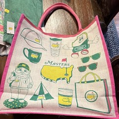 Masters Icon Pink Multi Reusable Jute Large Tote Bag MJB-ICON-PINK