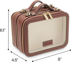 ETOILE – Small Twin Cosmetic Case Ginger Brown – Dual