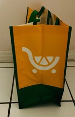 NWT Kroger Earthwise Earth Day Go Reusable Shopping Travel Woven Tote Bag