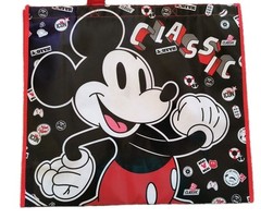 Disney MICKEY MOUSE Reusable Red Jumbo Shopping Gift Bag with Handle🆕Free Ship!