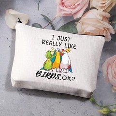 BDPWSS Parrots Makeup Bag For Women Lover Gift Bird Just like birds