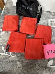 Bag-a-Roo Reusable Shopping Bags 5 Pack 23” X 14.5” Red Can Hold Up To 60lbs