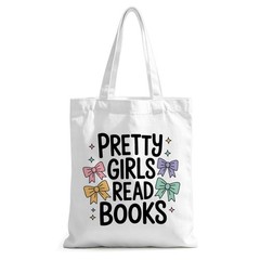 Funny Bookworm Canvas Tote Bag for Women, Reusable Reading Lover Gift Shopper