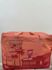 NEW Peach Trader Joe’s Large Insulated Reusable Tote Bag 8 Gallon Cooler Bag