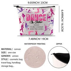 XYANFA Dance Sister Cosmetic Bag Dancing Gift Ballet Dancer DANCE sister 2.0