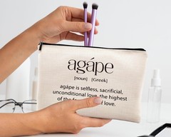kdqua Christian Religion Agape Definition Makeup Bag, Multicolor