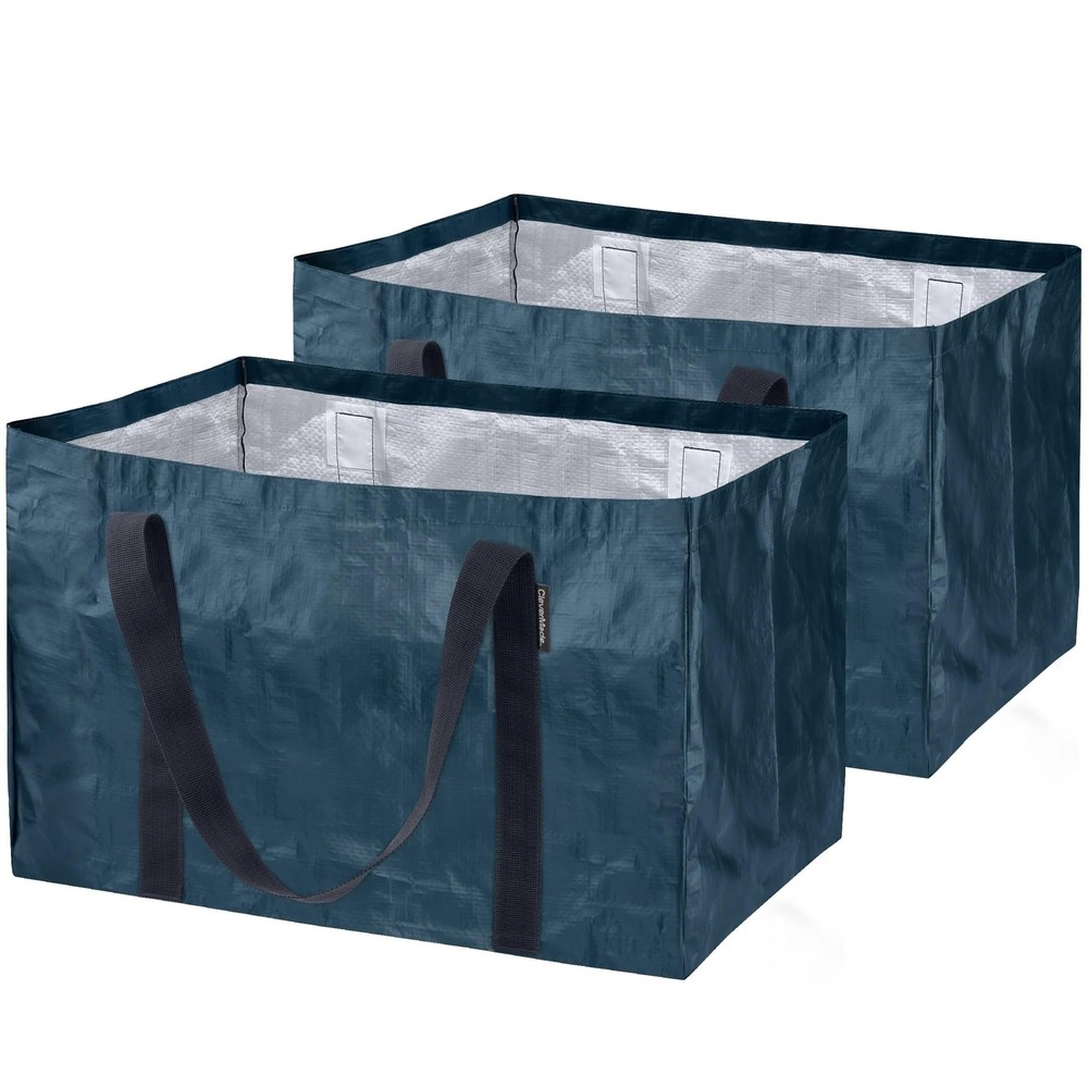 Transparent Frakta Basket Reusable Grocery Tote Collapsible Storage Organizer