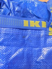 Lot of 6 IKEA Large 19 Gallon Bags Shopping Laundry Grocery Storage FRAKTA