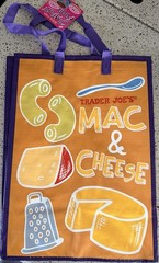 NWT Trader Joe’s REUSABLE GROCERY MAC & CHEESE PB&J Shopping Tote/Gift Bag