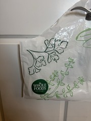 Whole Foods Reusable Plastic Bag Large Perfect For Holiday Gatherings SHIPS FAST