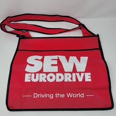 SEW EURODRIVE Reusable Tote Bag Red Black Recyclable Grocery Shopping Bag