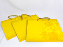 Pikachu Stationmaster Paper Tote Bag Set of 3 Pokemon Center Limited in Japan