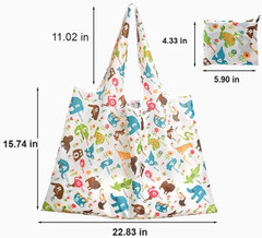 Extra Large 50Lbs Foldable Reusable Shopping Bags Kitchen Reusable