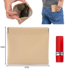 BUSOHA 4 PCS Small Makeup Bag for Purse, Mini Portable 4.7*4.3INCH, 4