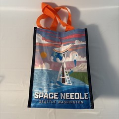 Official Space Needle Seattle Washington Reusable Tote Bag Recycled Plastic