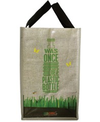 EcoJeannie Super Strong Laminated Mini Woven Reusable Shopping Tote Bag