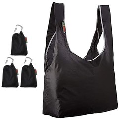 3 PCS Super Strong Ripstop Nylon Foldable Reusable Grocery Shopping Tote Bag