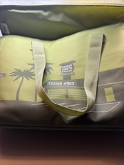 Trader Joe’s 8 Gallon Reusable Bag Cooler Insulated Tote Olive Avocado Green