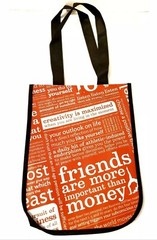 LULULEMON 20 Year Manifesto Red Reusable Shopping Gym Lunch Bag Small