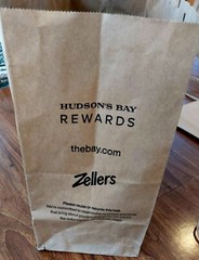 Hudson Bay Company 4 Bags HBC Logo Reusable Gift / Shopping Paper Bags New