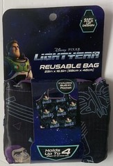 Disney Pixar LIGHTYEAR Reusable Grocery Bag 23″ x 16.5″ Pocket Easy Fold Up (D)