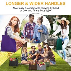 WISELIFE 12 Pack Reusable Grocery Shopping Bags Large Foldable Tote Bags Bulk…