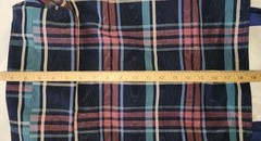 Reusable Fabric Blue & Red plaid Stripes Tote Bag