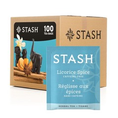 Stash Tea Licorice Spice Herbal Tea, Box of 100 Bags 100 Count (Pack 1)