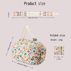 6 Pack Reusable Shopping Bags, Foldable Grocery Tote Bags with Zipper, Large …